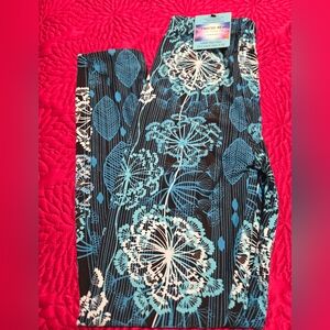 Twisted Wear Black and Blue Floral Pants